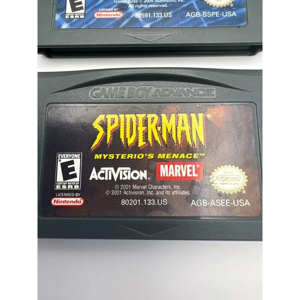 Spider Man GBA Game Lot Ultimate Spider-Man Battle New York Authentic Tested